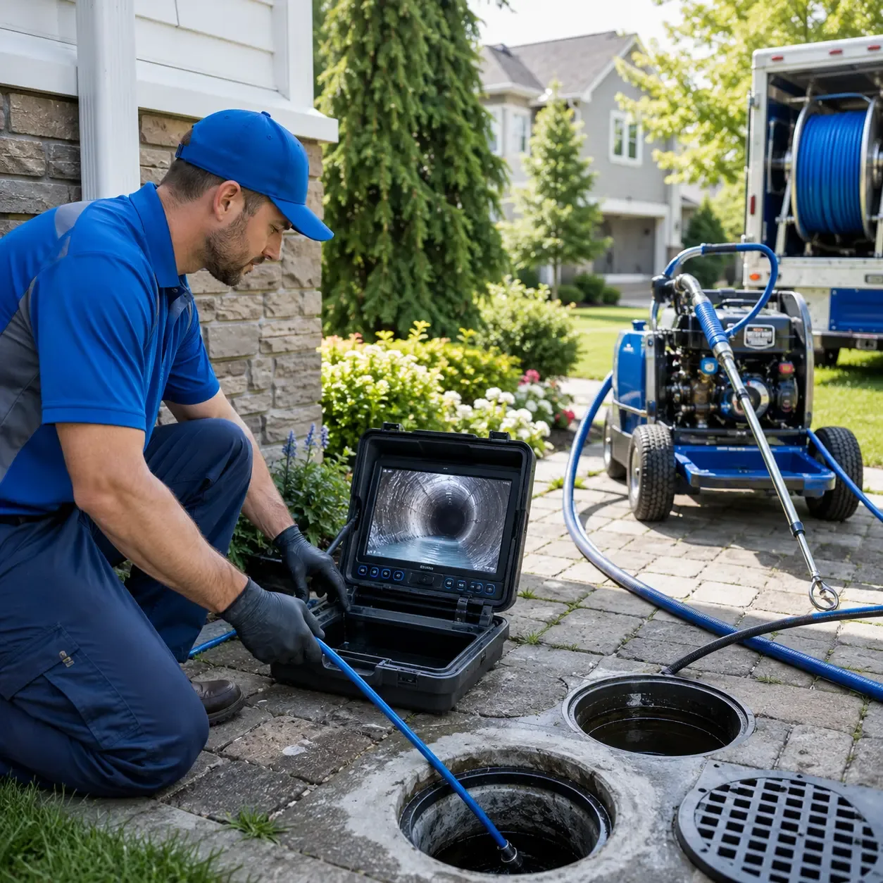 Outdoor drain cleaning professionals serving Elbing, KS